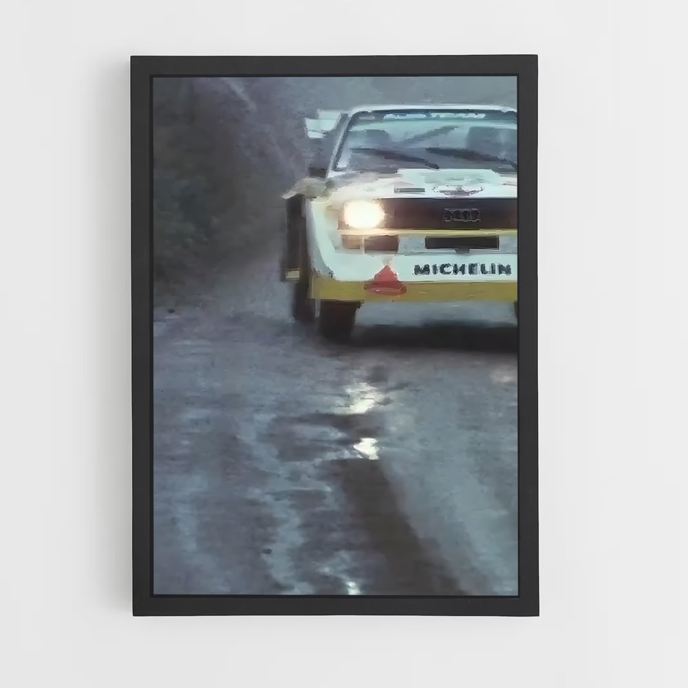 Poster Drift en Pleine Tempête – affiche Audi (vue 2)